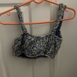 Floral Print Crop Top with matching skirt new with tags